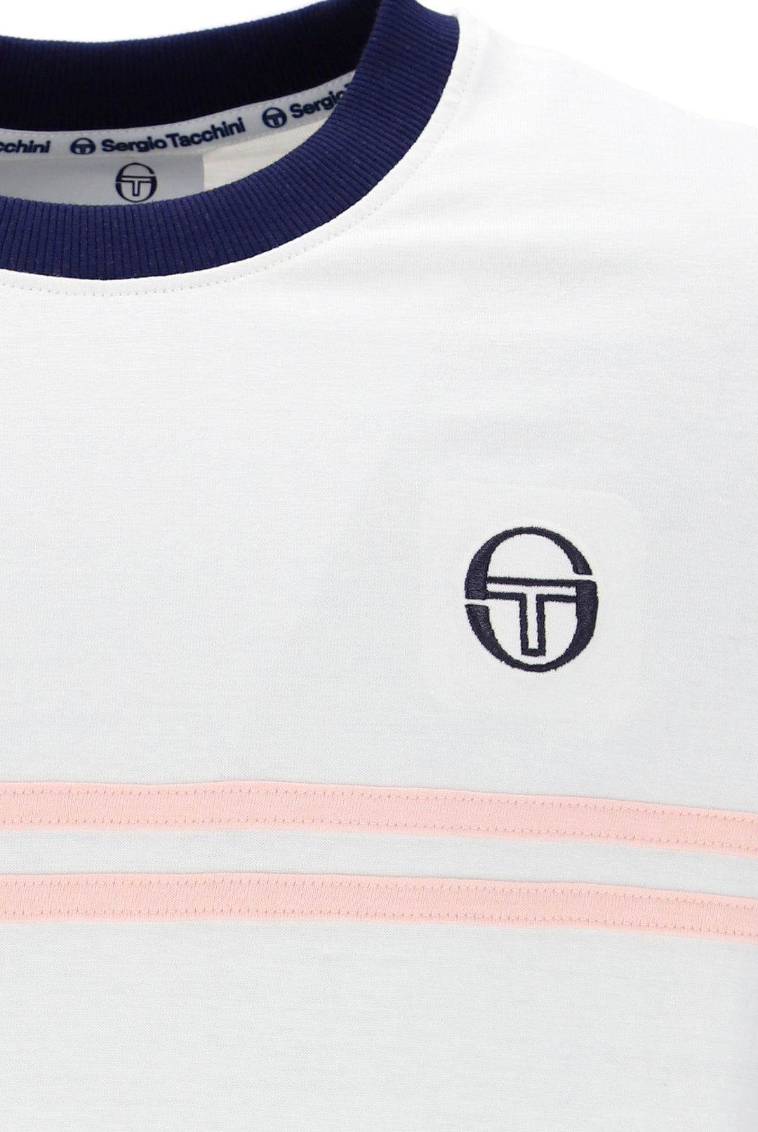 Sergio Tacchini Supermac T-Shirt Cream/Pink - Urban Menswear