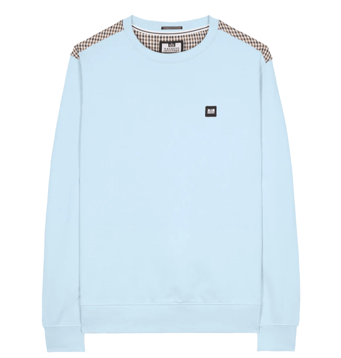 Weekend Offender Cusco Sweatshirt Mineral Blue - Urban Menswear