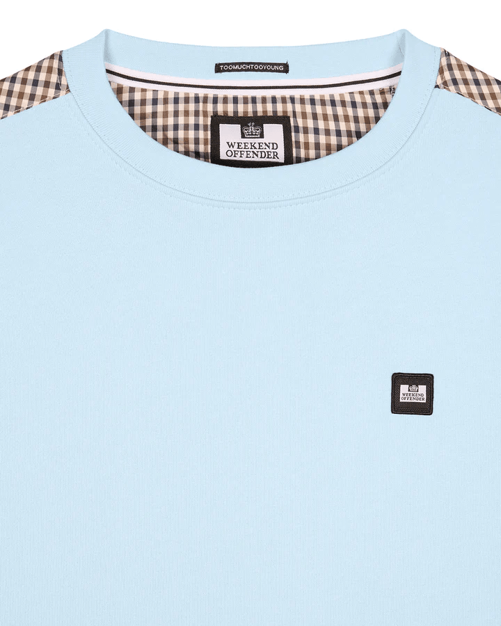 Weekend Offender Cusco Sweatshirt Mineral Blue - Urban Menswear