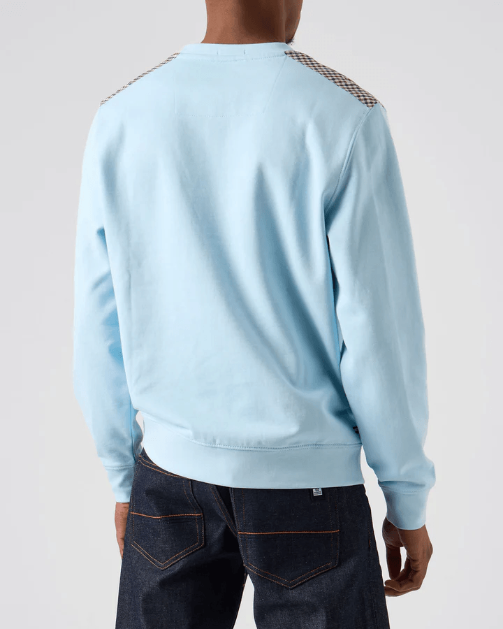 Weekend Offender Cusco Sweatshirt Mineral Blue - Urban Menswear