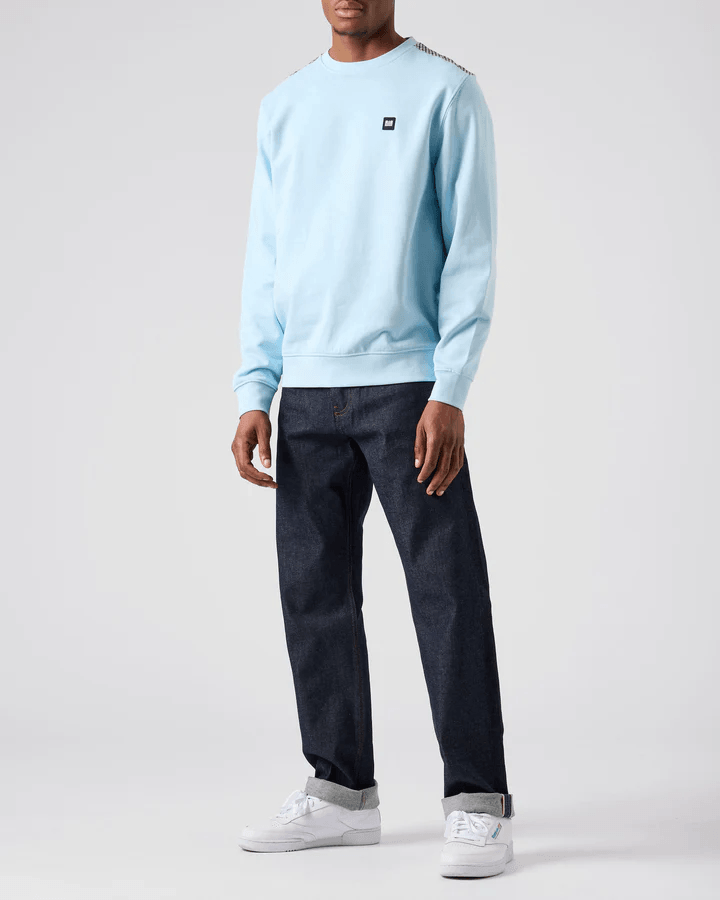 Weekend Offender Cusco Sweatshirt Mineral Blue - Urban Menswear