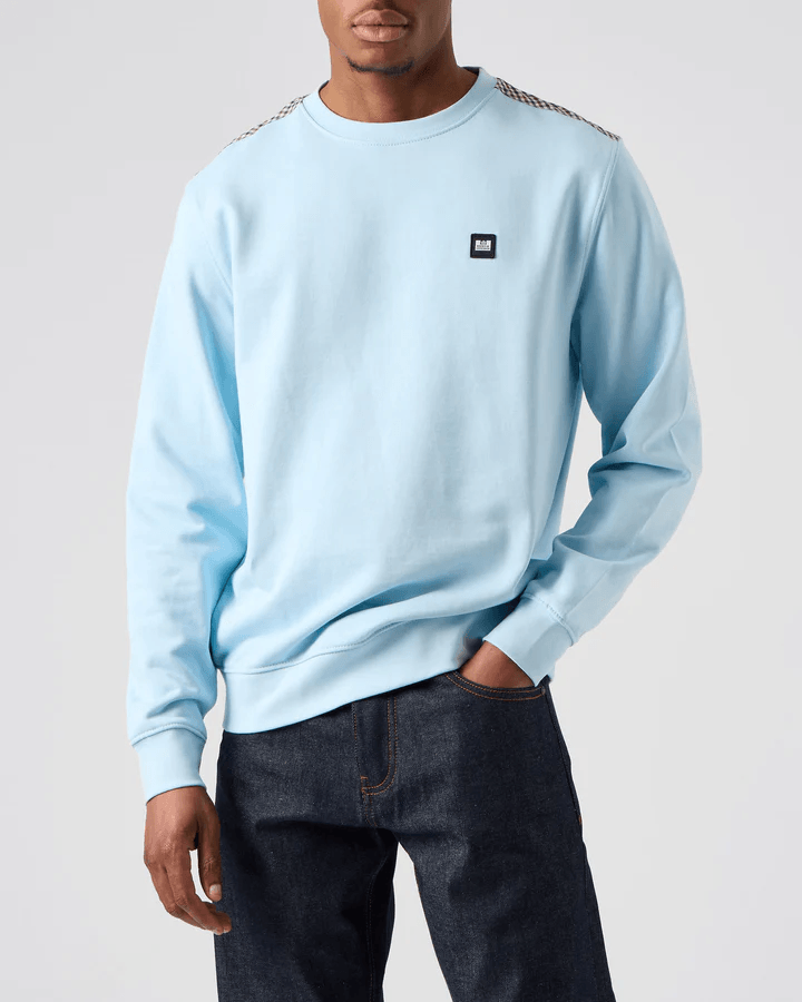 Weekend Offender Cusco Sweatshirt Mineral Blue - Urban Menswear