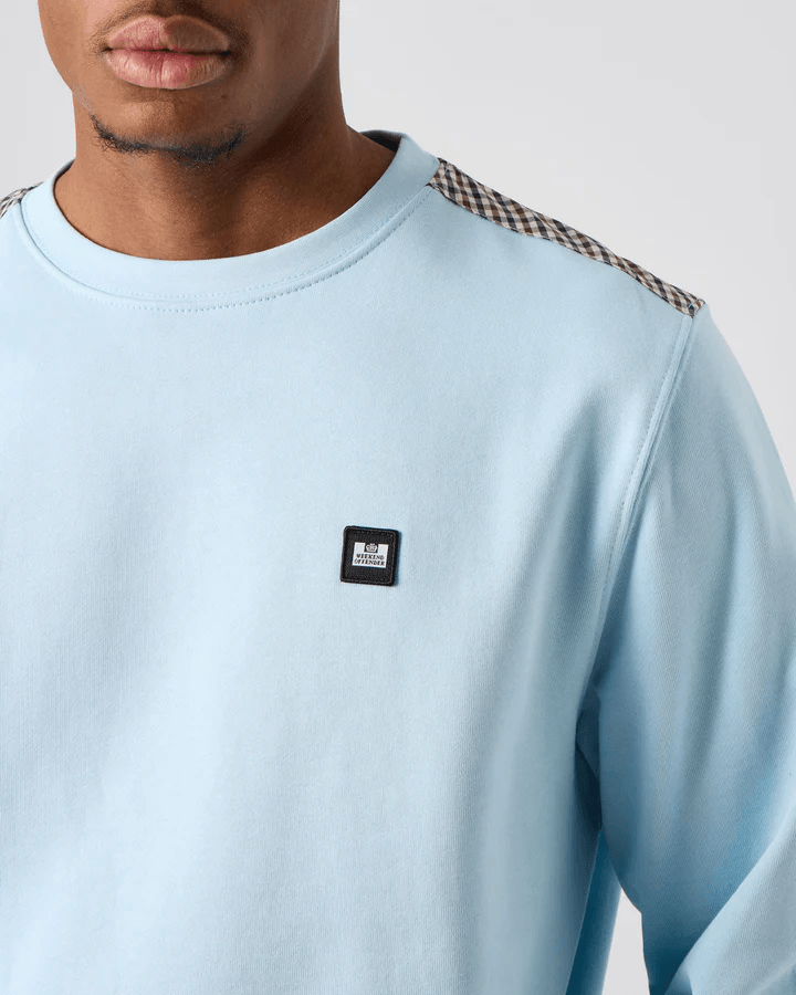 Weekend Offender Cusco Sweatshirt Mineral Blue - Urban Menswear