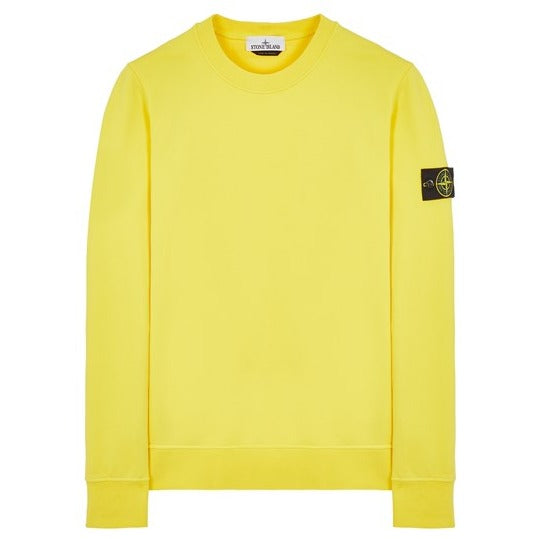 Stone Island Crewneck Sweatshirt Yellow - Urban Menswear