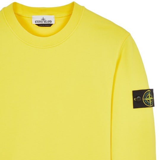 Stone Island Crewneck Sweatshirt Yellow - Urban Menswear