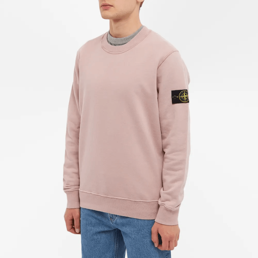 Stone island deals crewneck pink