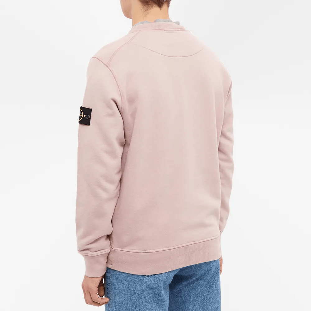 Stone Island Crewneck Sweatshirt Rose Pink - Urban Menswear