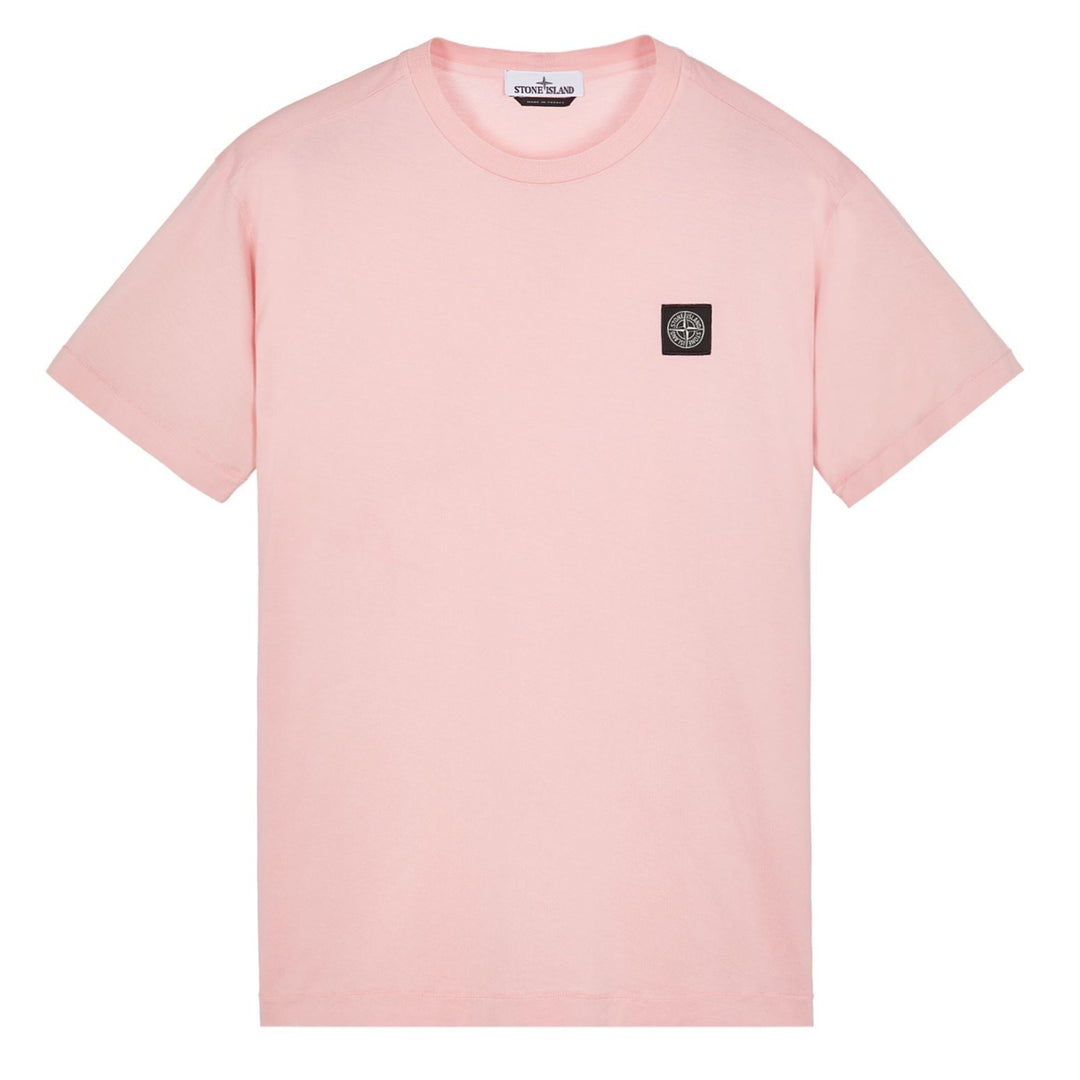 Stone Island Patch Logo T-Shirt Pink - Urban Menswear
