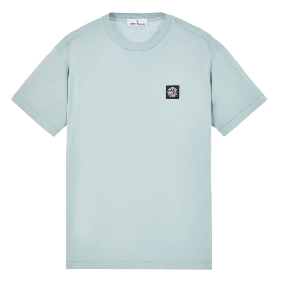 Stone Island Patch Logo T-Shirt Sky Blue - Urban Menswear