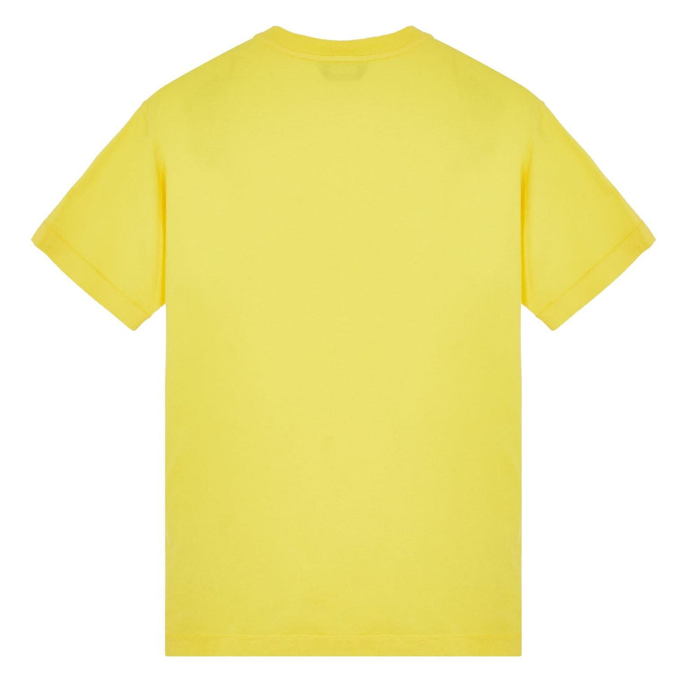 Stone Island Patch Logo T-Shirt Yellow - Urban Menswear