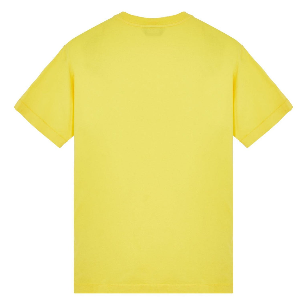 Stone Island Patch Logo T-Shirt Yellow - Urban Menswear