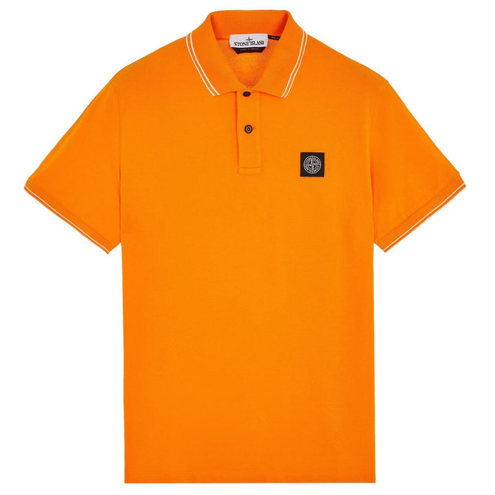 Stone Island Short Sleeve Polo Orange - Urban Menswear