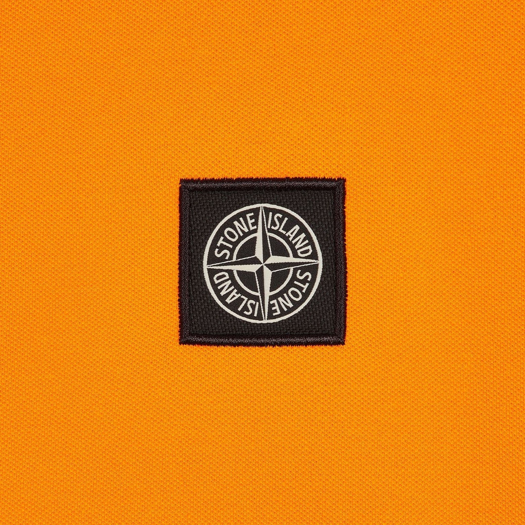 Stone Island Short Sleeve Polo Orange - Urban Menswear