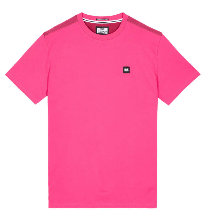 Weekend Offender Garcia T-Shirt Magenta - Urban Menswear