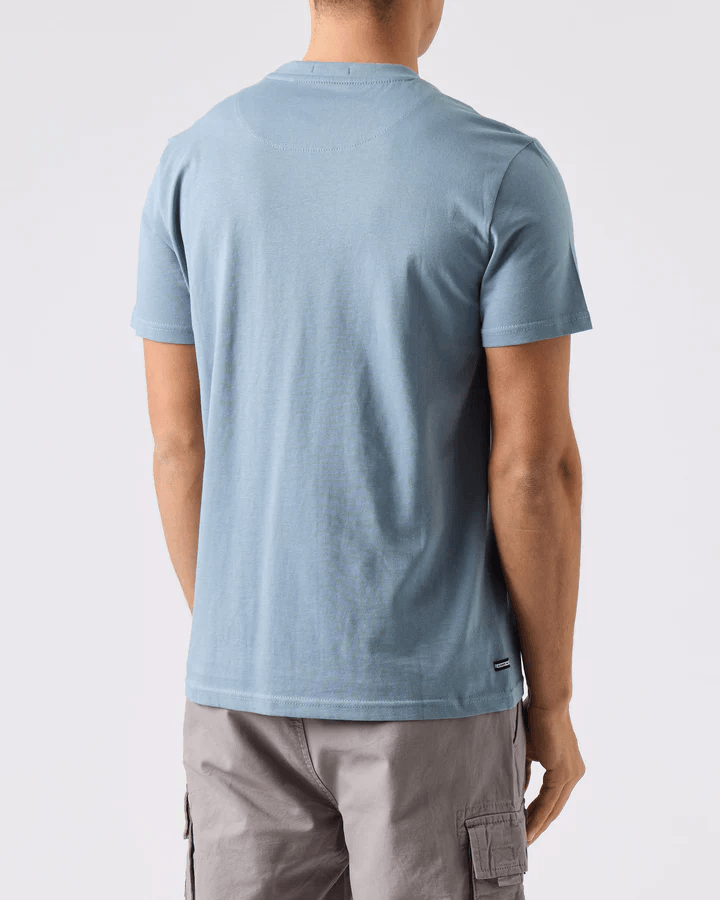 Weekend Offender Cannon Beach T-Shirt Slate Blue - Urban Menswear