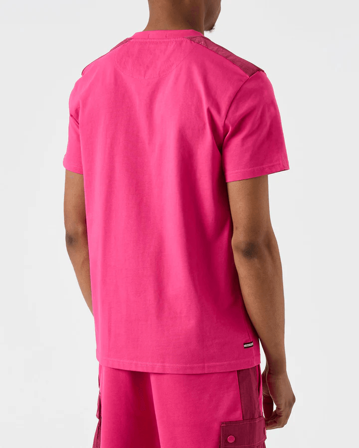 Weekend Offender Garcia T-Shirt Magenta - Urban Menswear