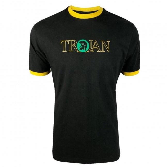 Trojan Records Outline Logo T Shirt Jamaica - Urban Menswear