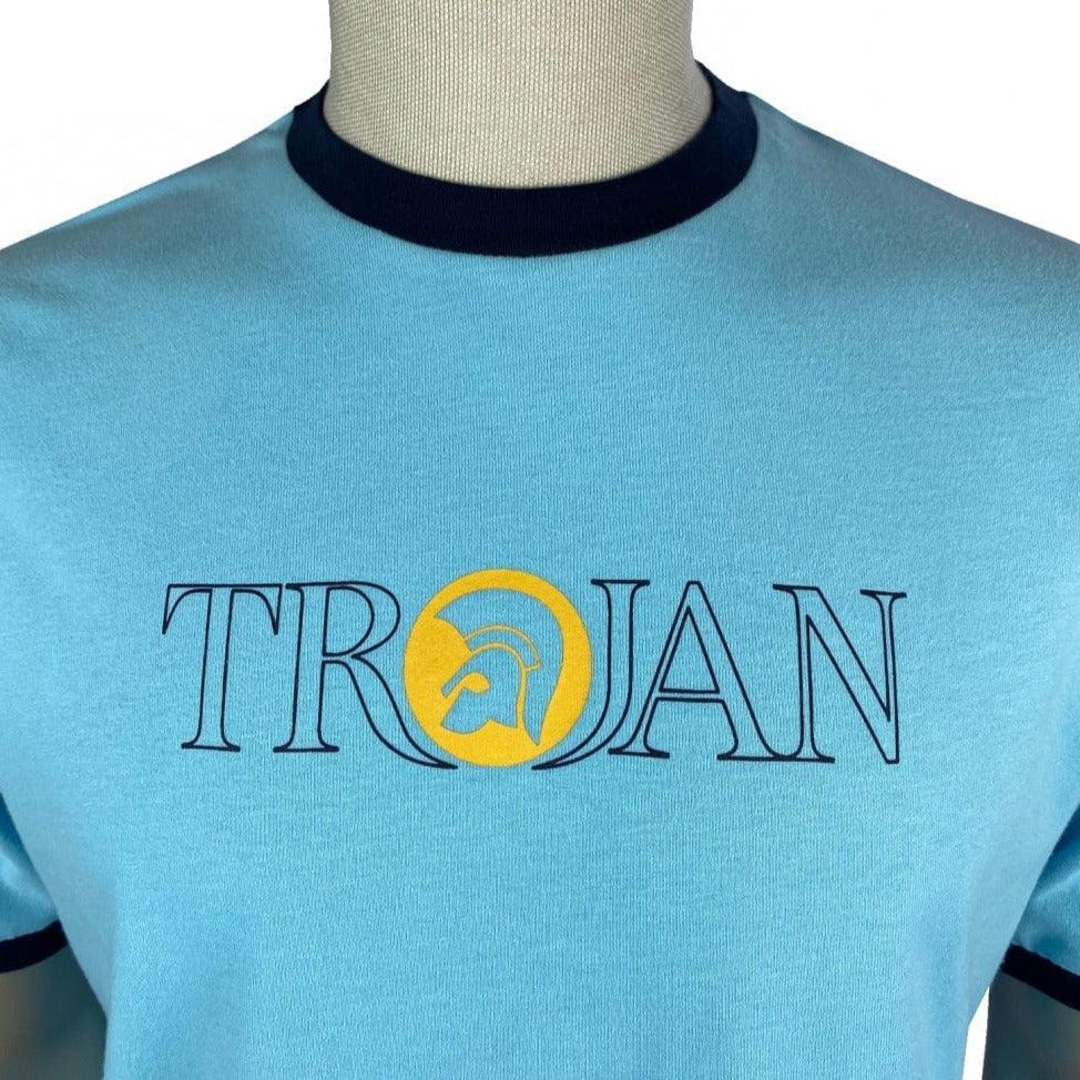 Trojan Records Outline Logo T Shirt Mint - Urban Menswear
