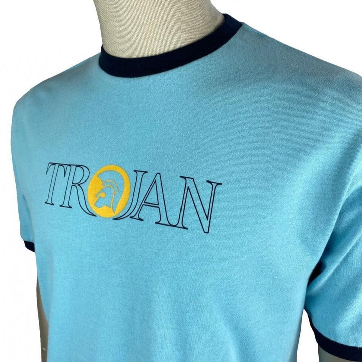 Trojan Records Outline Logo T Shirt Mint - Urban Menswear