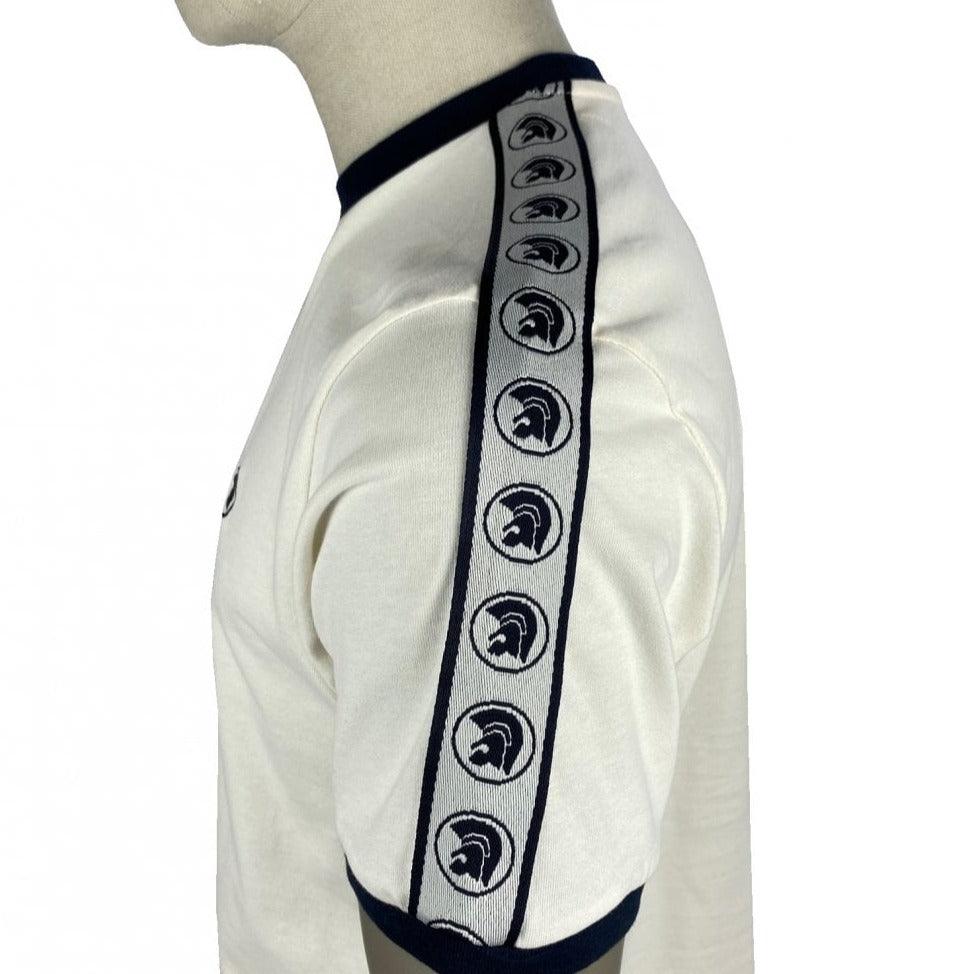 Trojan Taped Sleeve T-Shirt Ecru - Urban Menswear