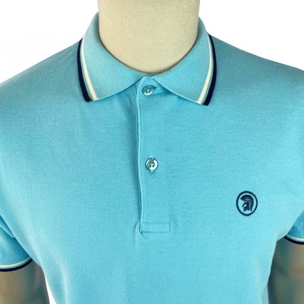 Trojan Twin Tipped Pique Polo Mint - Urban Menswear