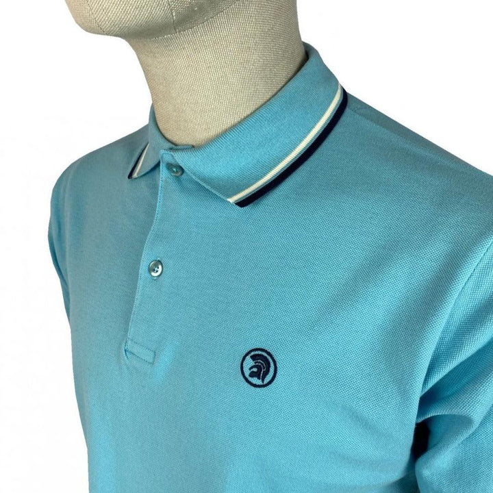 Trojan Twin Tipped Pique Polo Mint - Urban Menswear