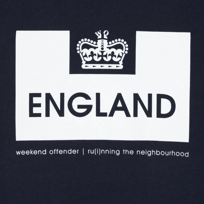 Weekend Offender England T-Shirt Navy - Urban Menswear