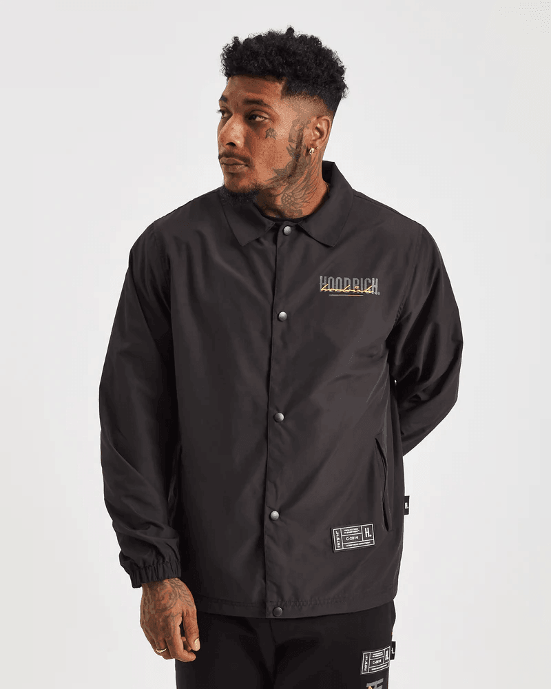 Hoodrich OG Blend Jacket Black/Iron Gate/Yellow - Urban Menswear