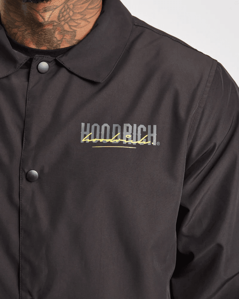 Hoodrich OG Blend Jacket Black/Iron Gate/Yellow - Urban Menswear
