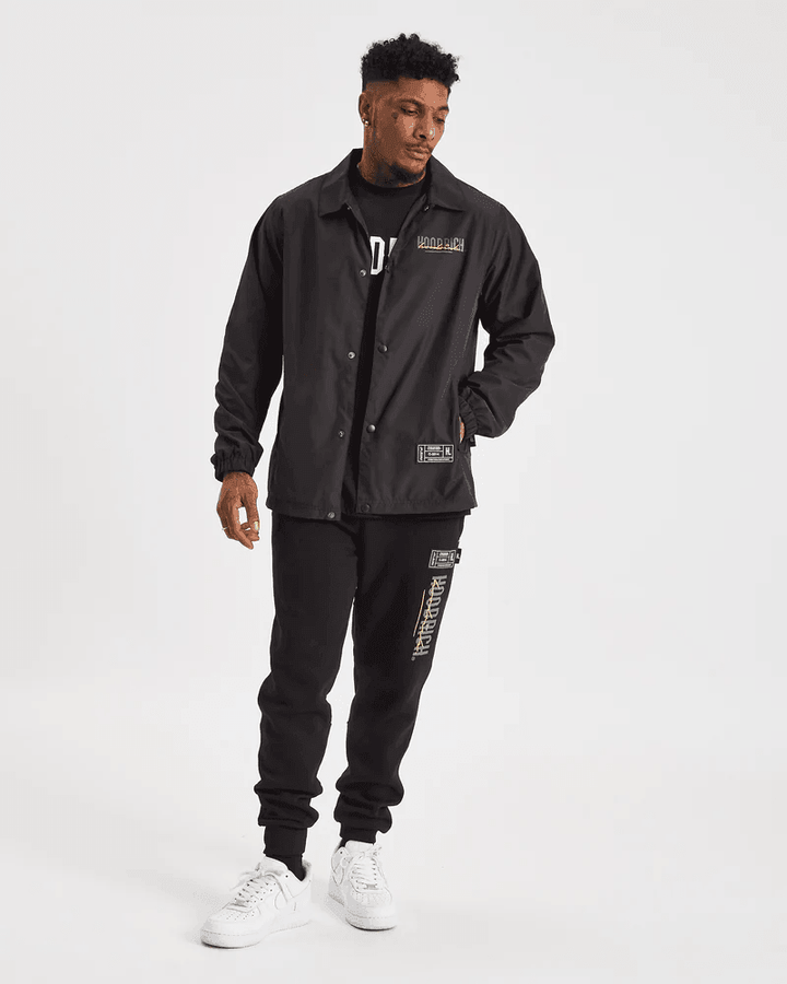 Hoodrich OG Blend Jacket Black/Iron Gate/Yellow - Urban Menswear