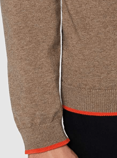 Hugo Boss Beige Ziston Knitted Zip Neck Sweatshirt - Urban Menswear