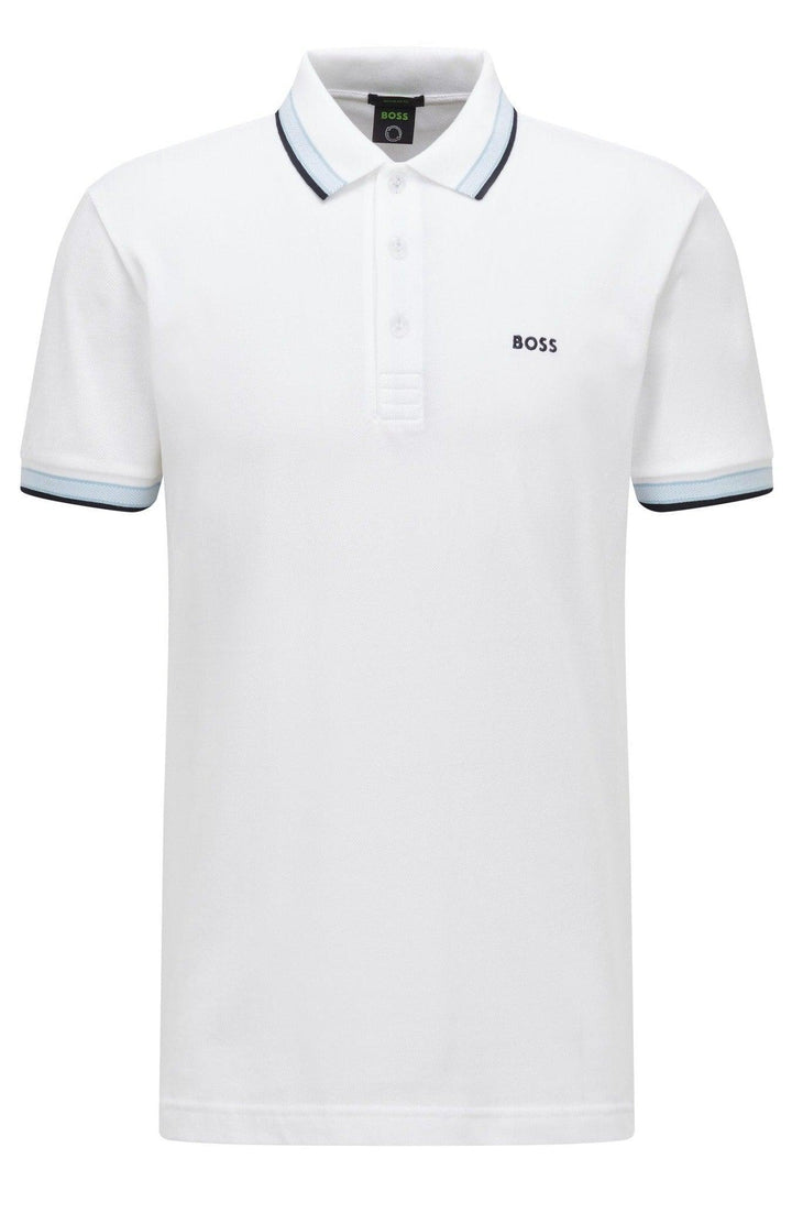 Hugo Boss Paddy Polo Shirt White - Urban Menswear