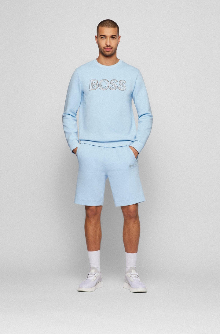 Hugo Boss Salbo Sweatshirt Sky Blue - Urban Menswear