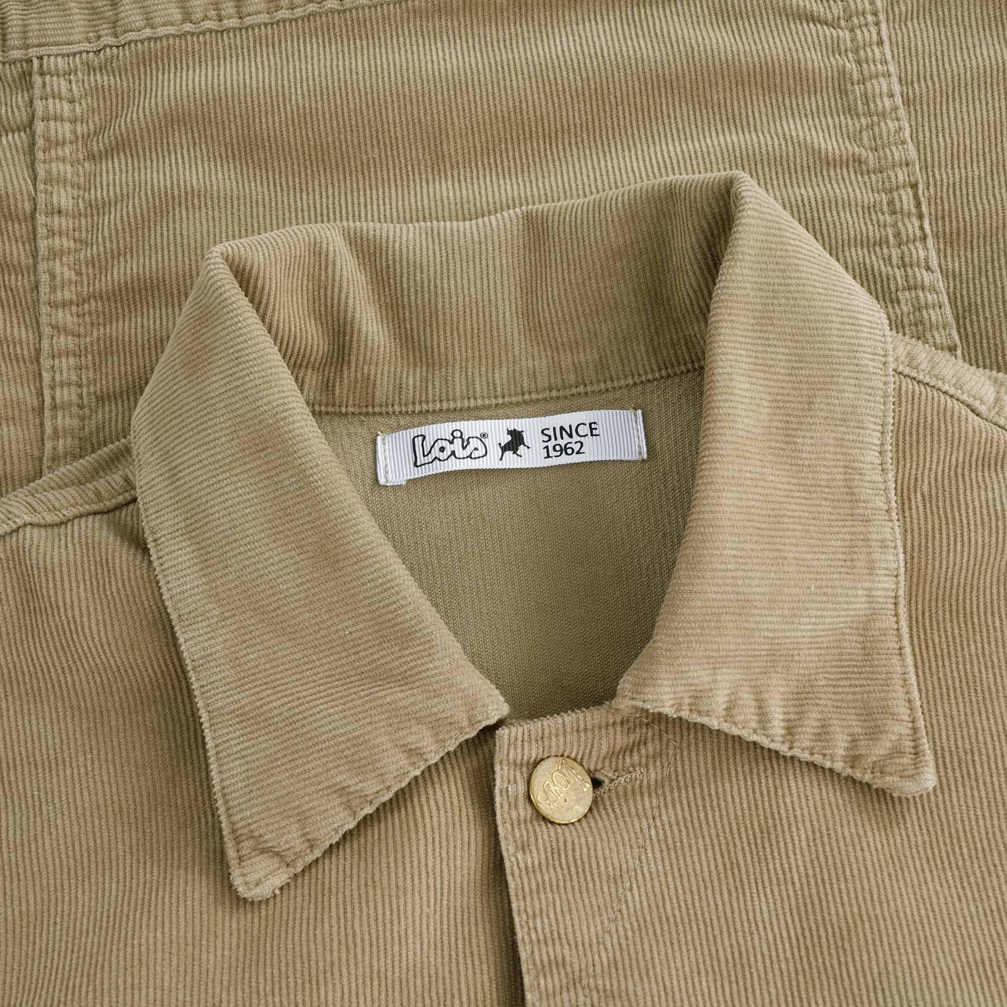 Lois Jeans Tejana Thin Cord Jacket Dark Sand - Urban Menswear