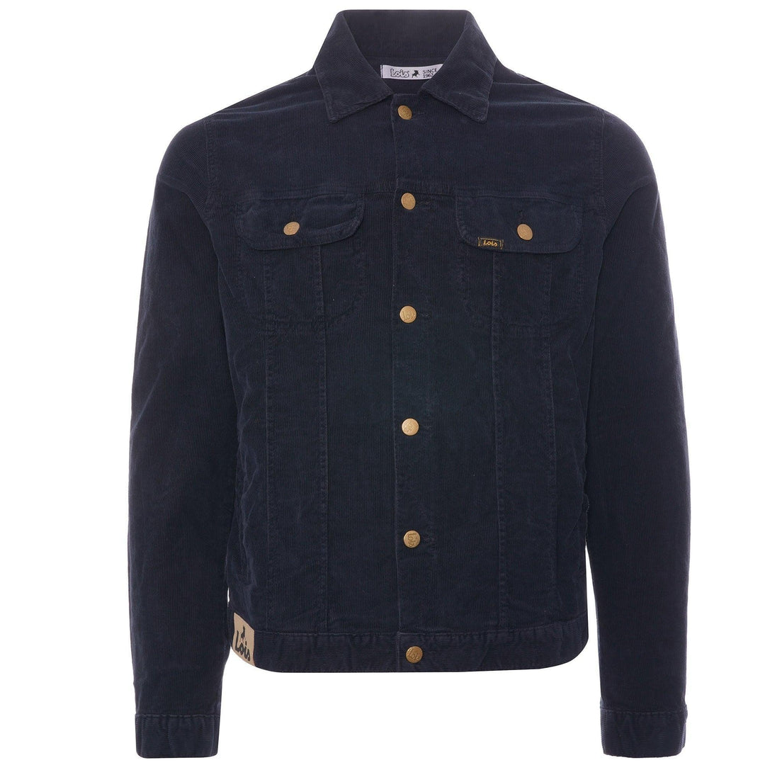 Lois Jeans Tejana Thin Cord Jacket Navy Blue - Urban Menswear