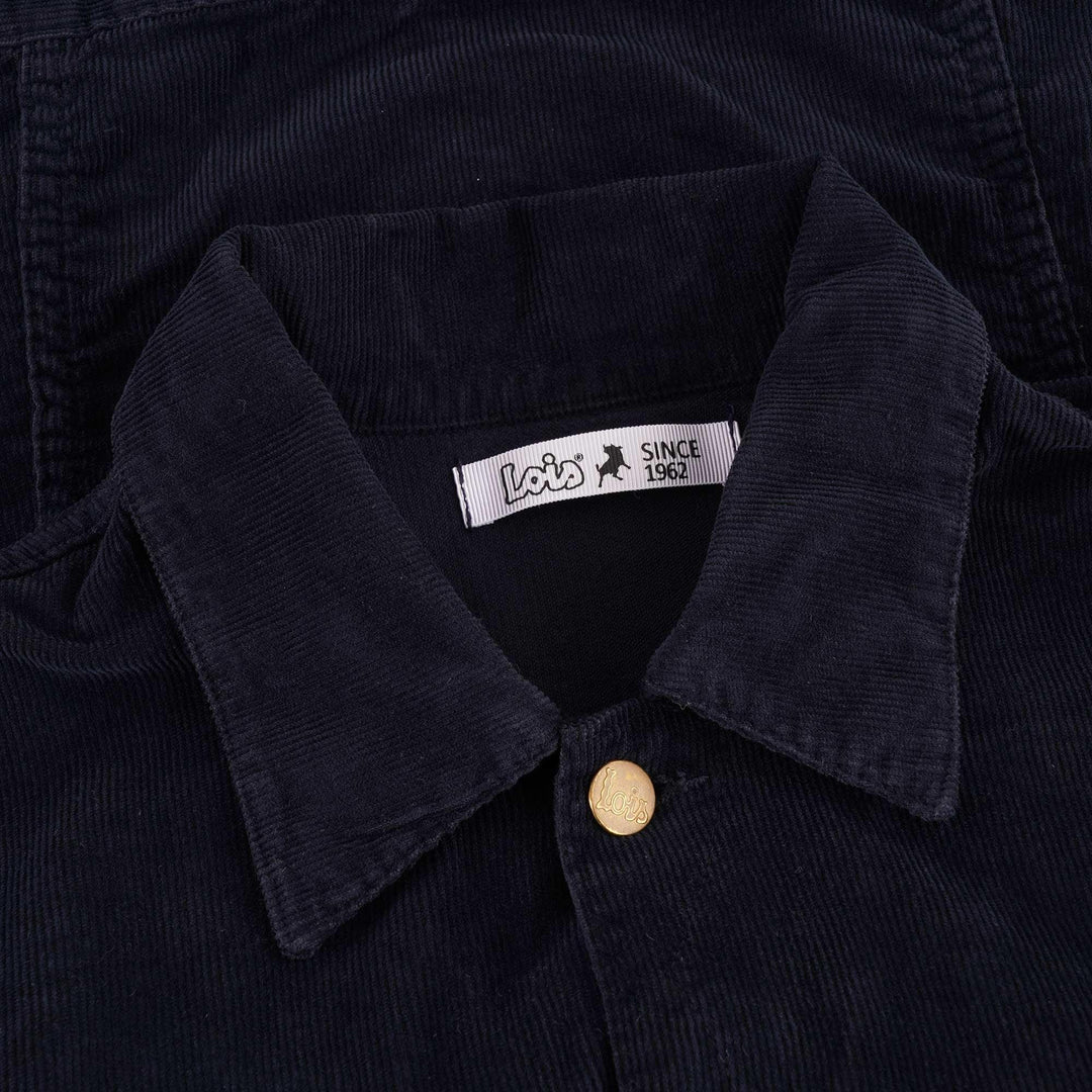 Lois Jeans Tejana Thin Cord Jacket Navy Blue - Urban Menswear