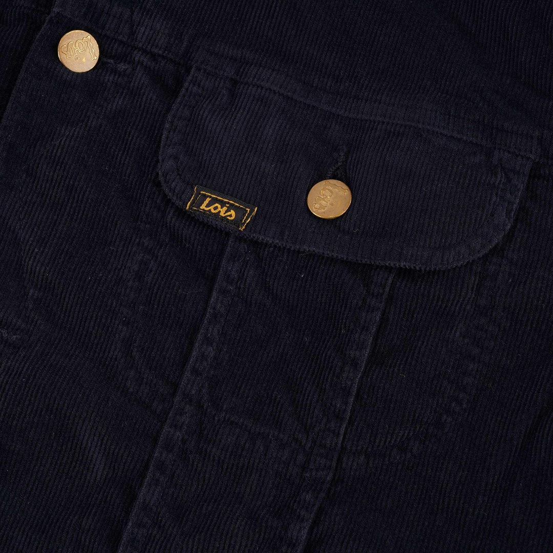 Lois Jeans Tejana Thin Cord Jacket Navy Blue - Urban Menswear
