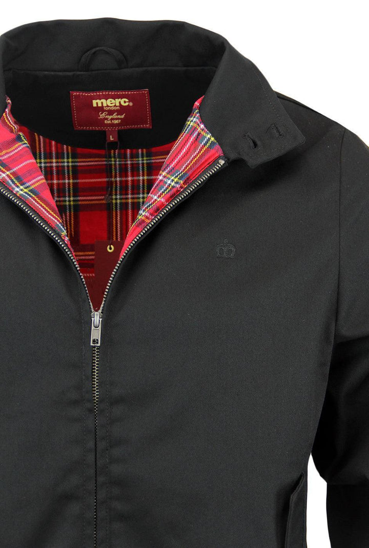 Merc London Harrington Jacket Black - Urban Menswear