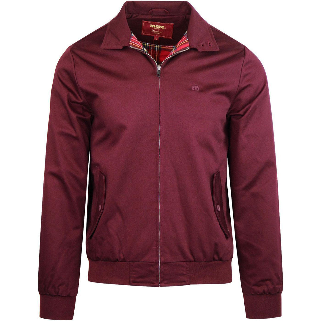 Merc London Harrington Jacket Wine - Urban Menswear