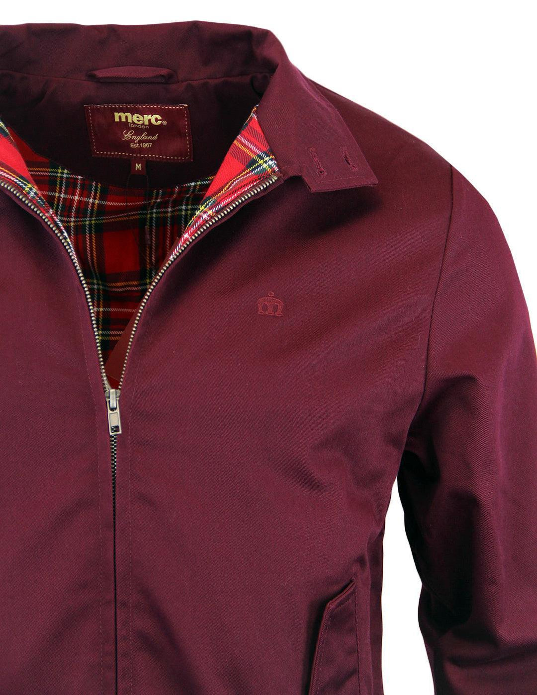 Merc London Harrington Jacket Wine - Urban Menswear