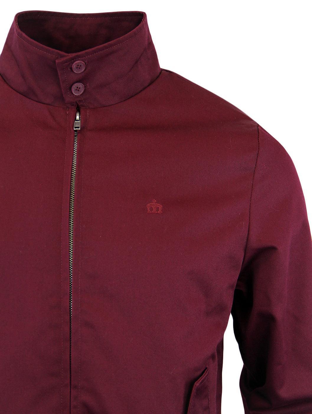 Merc London Harrington Jacket Wine - Urban Menswear