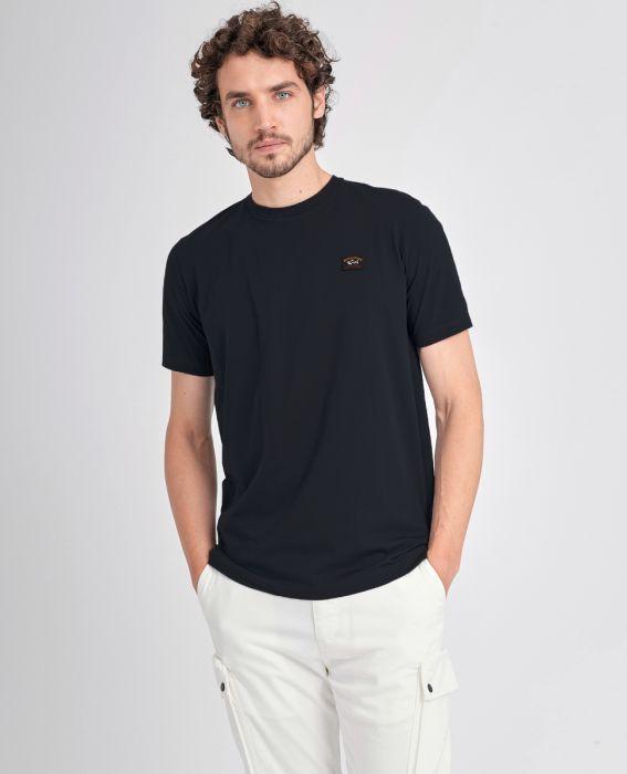 Paul & Shark Badge T Shirt Black - Urban Menswear