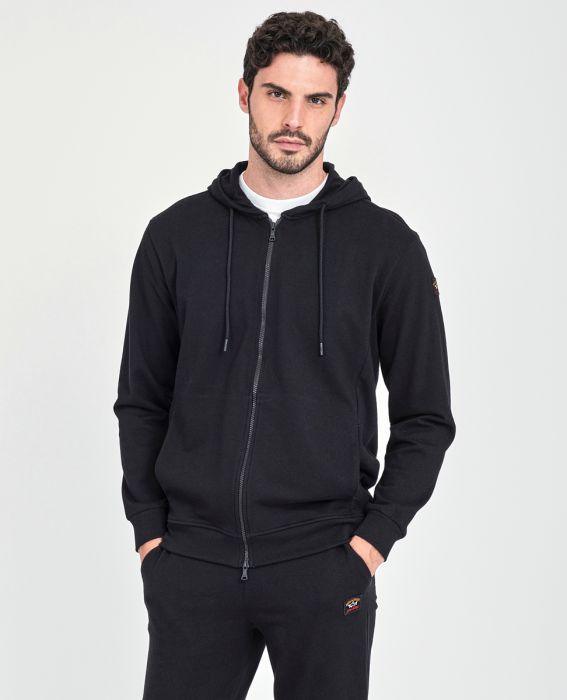 Paul & Shark Zip Hoodie Tracksuit Black - Urban Menswear