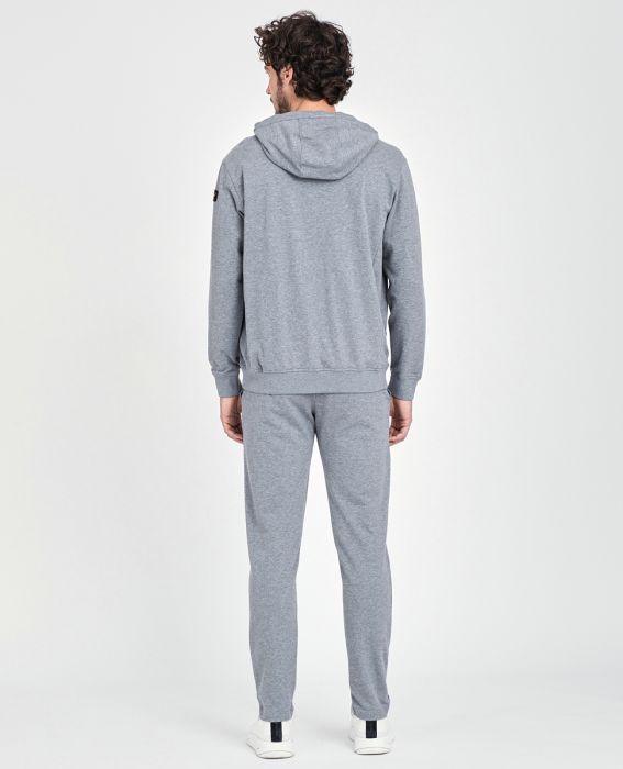 Paul & Shark Zip Hoodie Tracksuit Grey - Urban Menswear