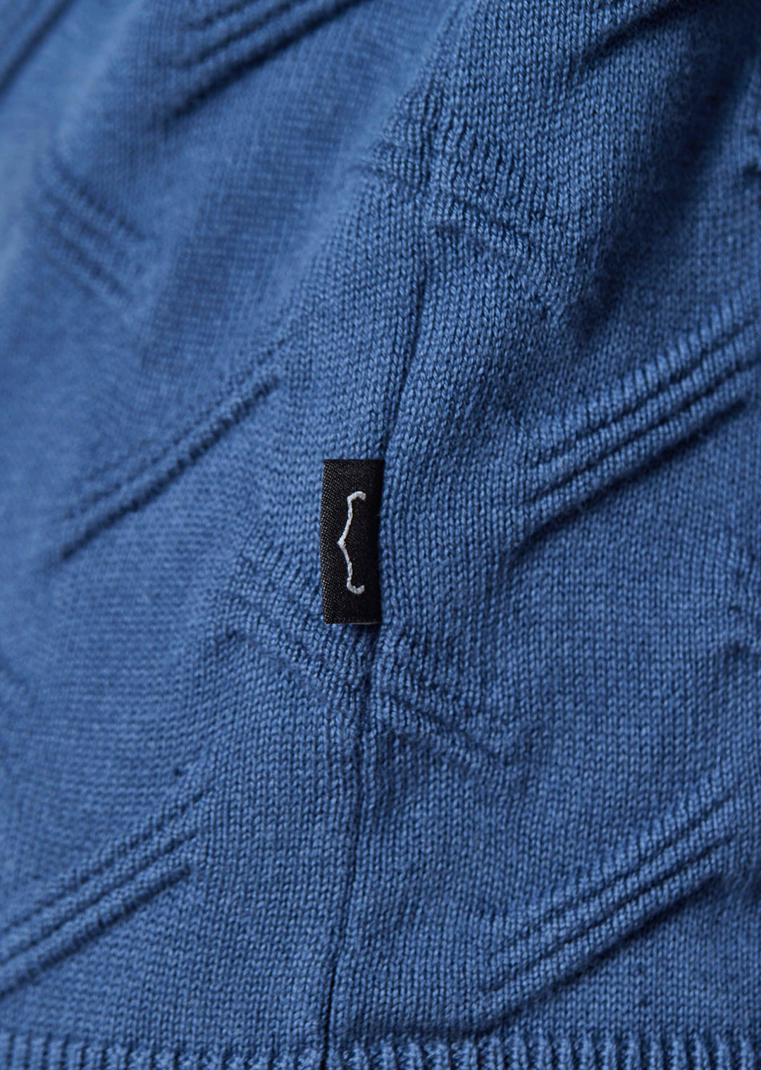 Police Olsen Knitted Jumper Petrol Blue - Urban Menswear