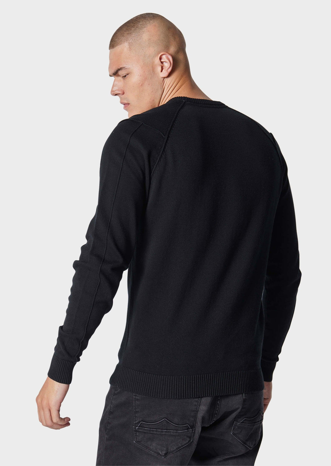 Police Telles Knitted Jumper Black - Urban Menswear