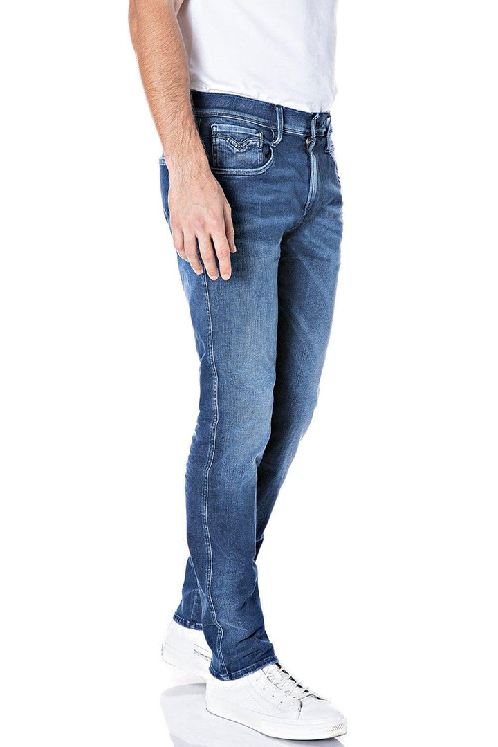 Replay Hyperflex Anbass Dark Blue Slim Jeans - Urban Menswear