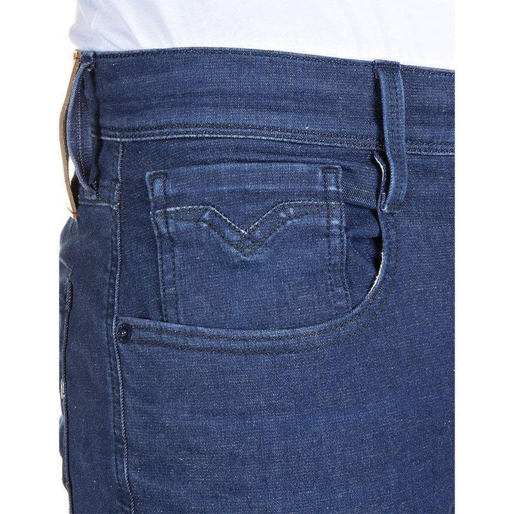 Replay Hyperflex Anbass XLITE Dark Blue Slim Jeans - Urban Menswear