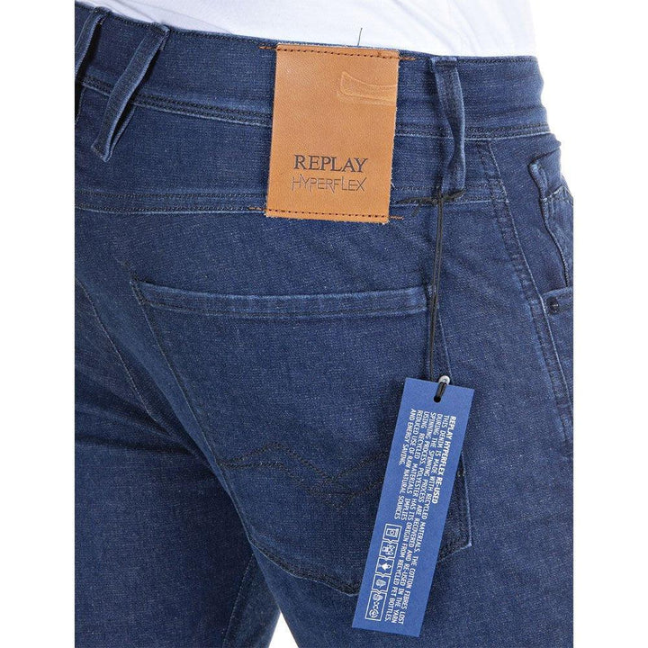 Replay Hyperflex Anbass XLITE Dark Blue Slim Jeans - Urban Menswear