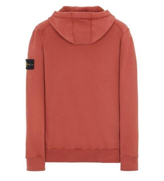 Stone Island Garment Dyed Zip Hoodie Brick Red - Urban Menswear